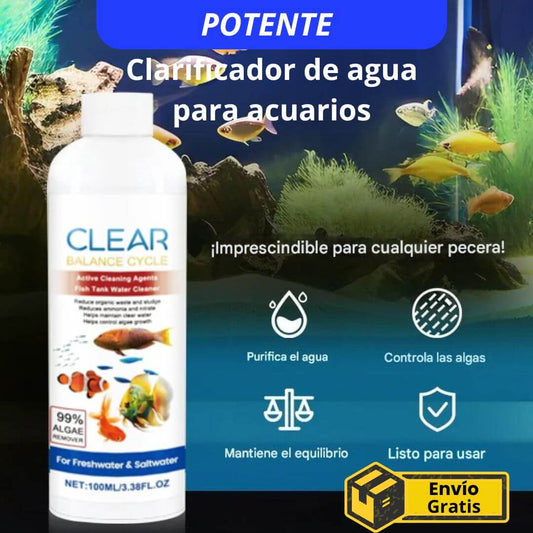Potente clarificador de agua para acuarios