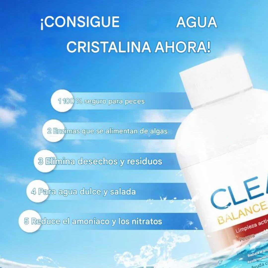 Potente clarificador de agua para acuarios